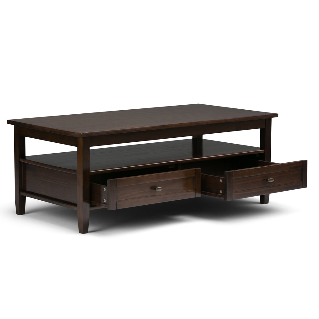 Warm Shaker Solid Wood Transitional Coffee Table