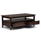 Warm Shaker Solid Wood Transitional Coffee Table