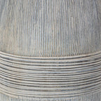Mabayo Ribbed White Ceramic Table Lamp