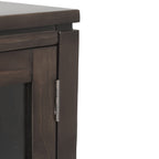 Cosmopolitan 72 Inch Wide Solid Wood TV Stand in Mahogany