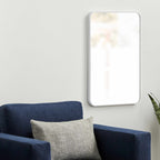Sustinente White Carved Mirror - Clearance