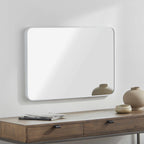 Sustinente White Carved Mirror - Clearance