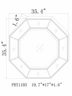 Swellendam Gold Octagonal Mirror - Clearance