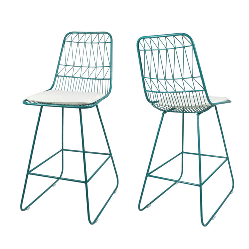 Niez Counter Stool with Cushions - Set of 2
