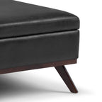 Owen 36 Inch Wide Square Coffee Table Storage Ottoman