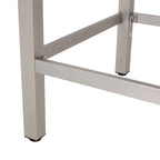 43" Outdoor Aluminum Frame Bar Table with PE Rattan Table Top