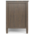 Ela 72 Inch Wide Solid Wood TV Stand in Smokey