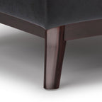 Owen 34 Inch Wide Tray Top Small Coffee Table Storage Ottoman