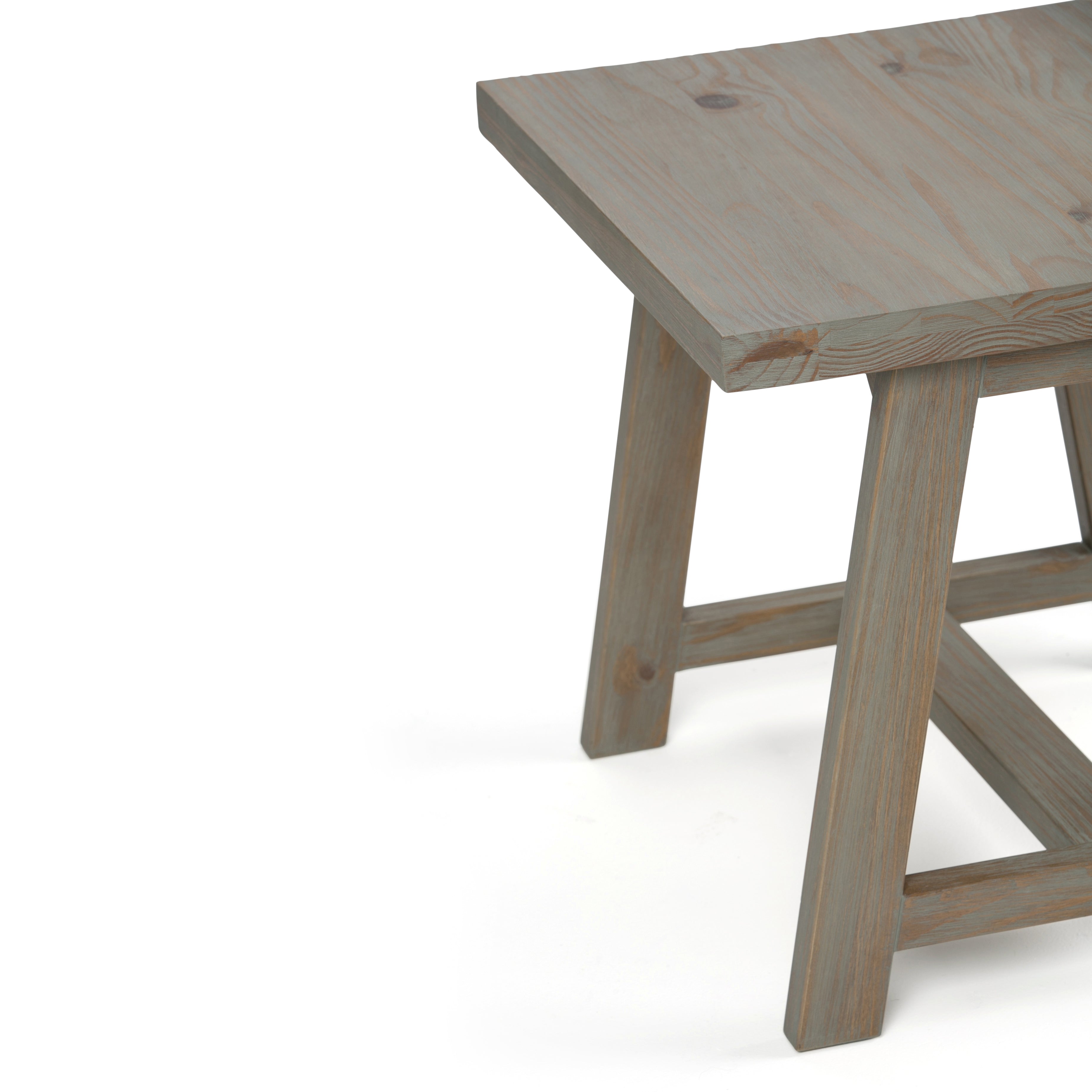 Sawhorse End Table - Distressed