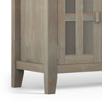 Artisan 72 Inch Wide Solid Wood TV Stand in Distressed