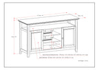 Amherst 54 Inch Wide Solid Wood TV Stand