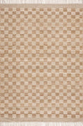 Ionut Checkered Jute Area Rug