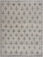 Tigris Swiss Cross Ivory&Gray Area Rug - Clearance