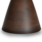 Winnie 30 Inch Wide Modern Solid Acacia Round Pedestal Coffee Table