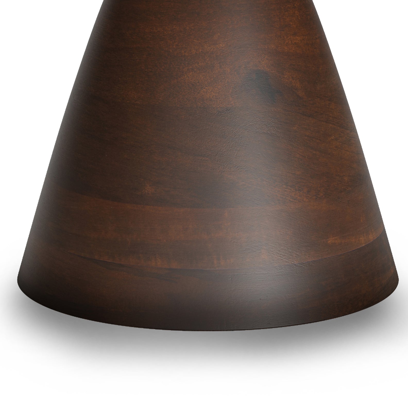 Winnie 30 Inch Wide Modern Solid Acacia Round Pedestal Coffee Table