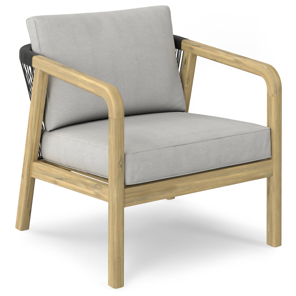 Palmetto Outdoor Conversation Chair (Set of 2) - Stone