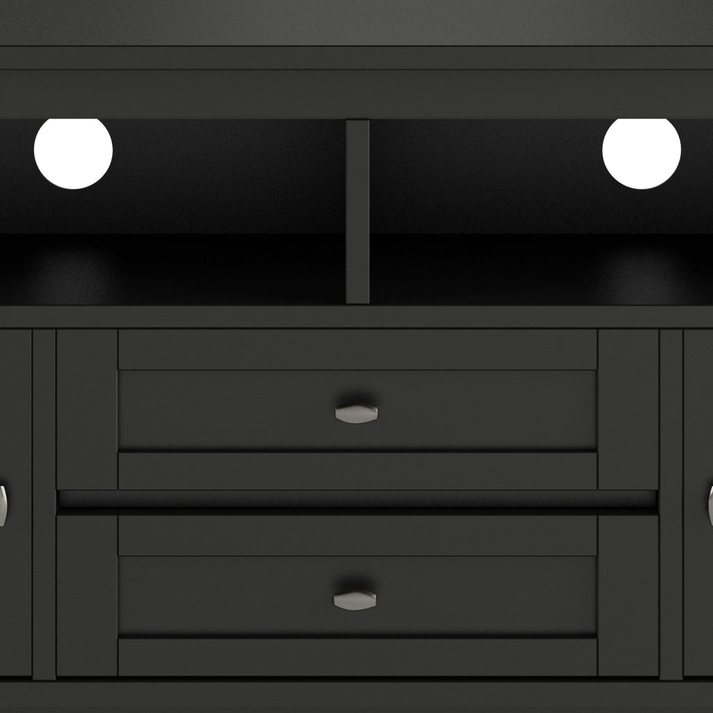 Warm Shaker 72 Inch Wide Solid Wood TV Stand