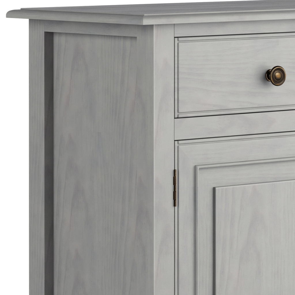Connaught Solid Wood Entryway Storage Cabinet in Fog