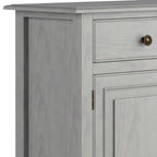 Connaught Solid Wood Entryway Storage Cabinet in Fog