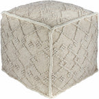 Toronto Hand Woven Wool Pouf