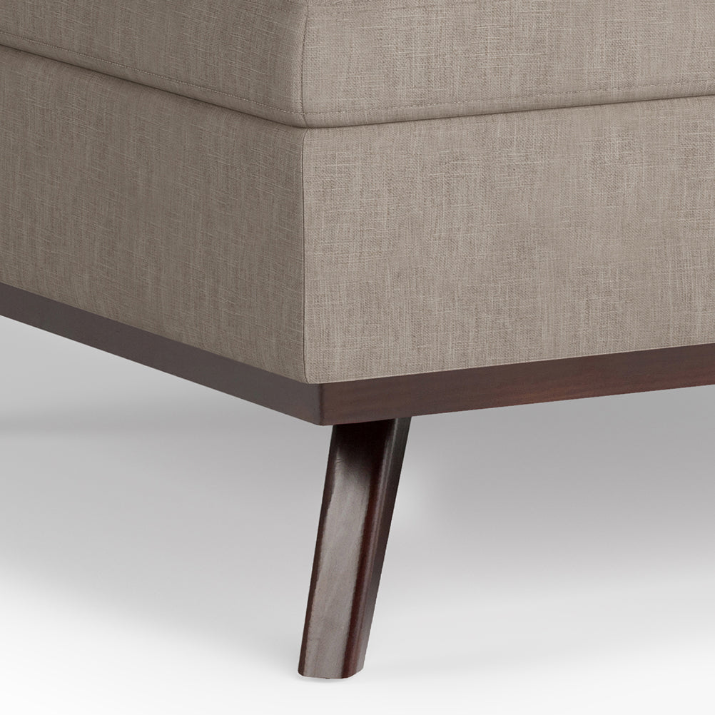 Owen 36 Inch Wide Square Coffee Table Storage Ottoman