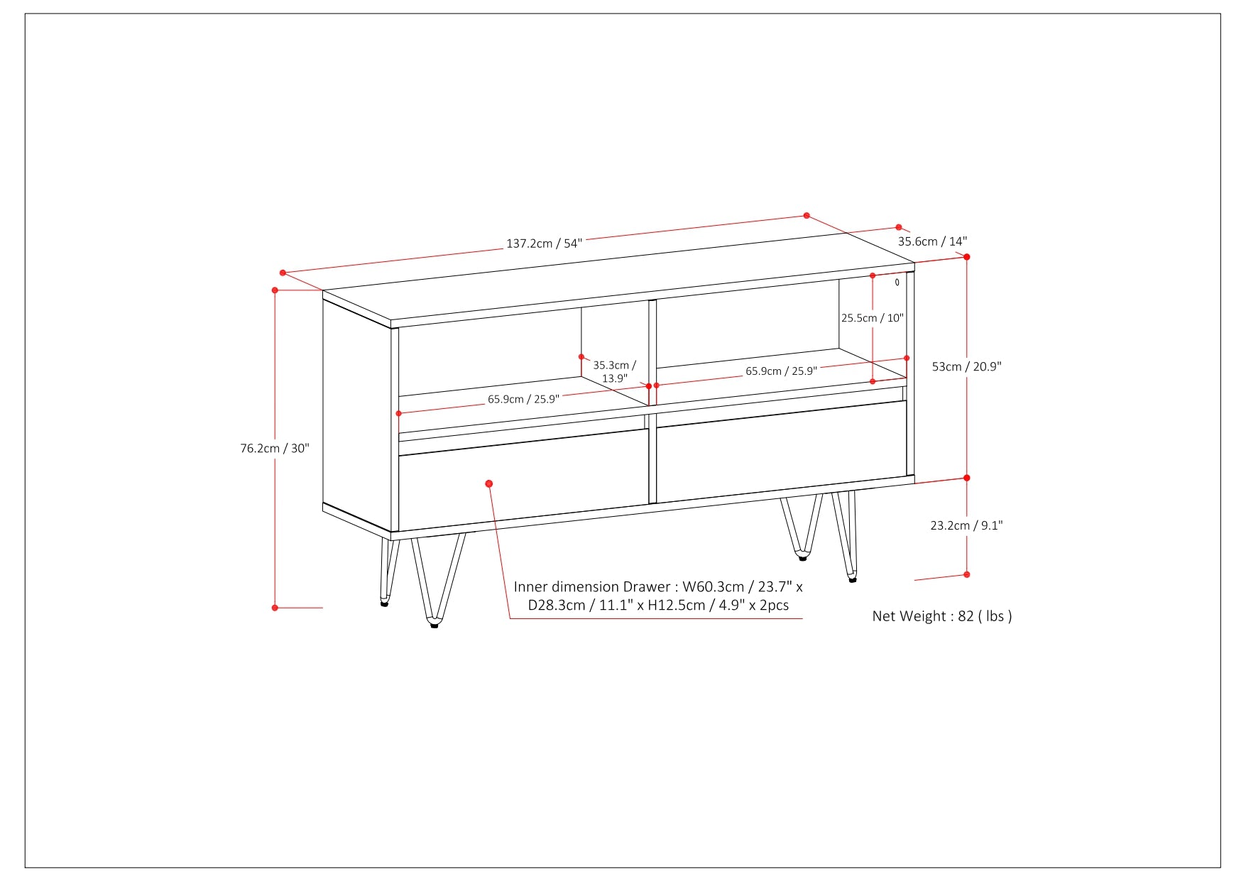 Chase Low Bookcase