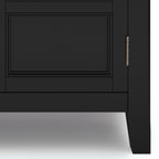 Burlington 30 Inch Wide Solid Wood Low Storage Cabinet
