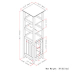Acadian Bath Storage Tower - Pure