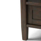 Warm Shaker Solid Wood 20 Inch Wide Transitional End Table