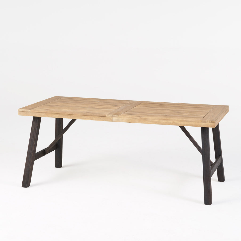Outdoor Dining Set with 2 Benches and 1 Dining Table (3 pcs)