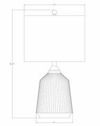 Tramutola White Table Lamp