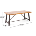 Outdoor 3-Pieces Acacia Wood Dining Set