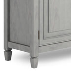 Connaught Solid Wood Entryway Storage Cabinet in Fog