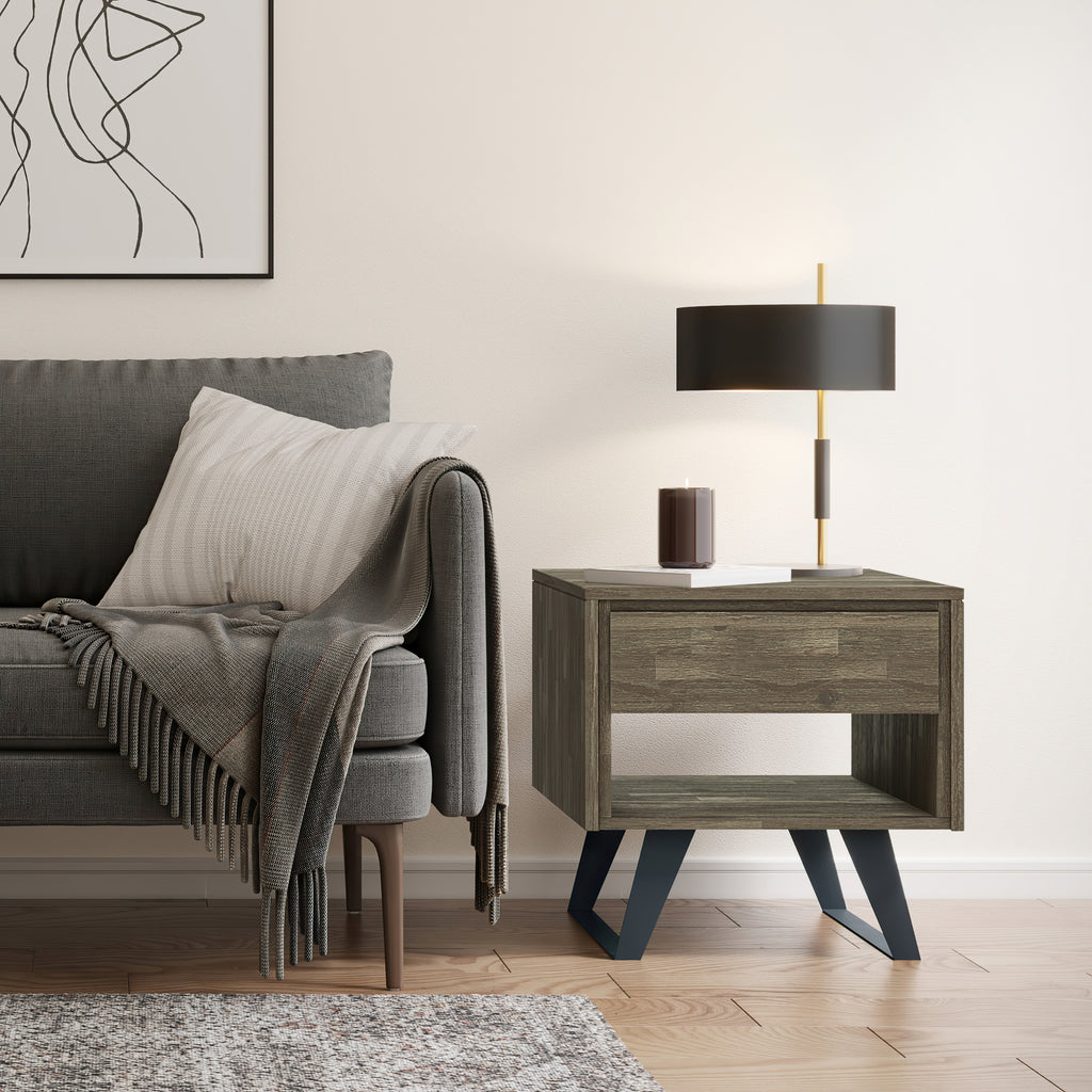 Lowry End Table - Distressed