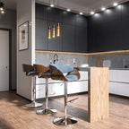 Amery Adjustable Swivel Bar Stool - Denim