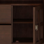 Artisan 48 Inch Wide Solid Wood TV Stand in Russet