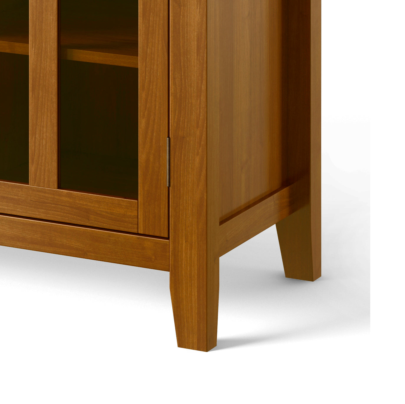 Artisan 53 Inch Wide Solid Wood Tall TV Stand in Light Golden