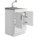 Cardinal - 24" Laundry Cabinet with Faucet and Stainless Steel Sink