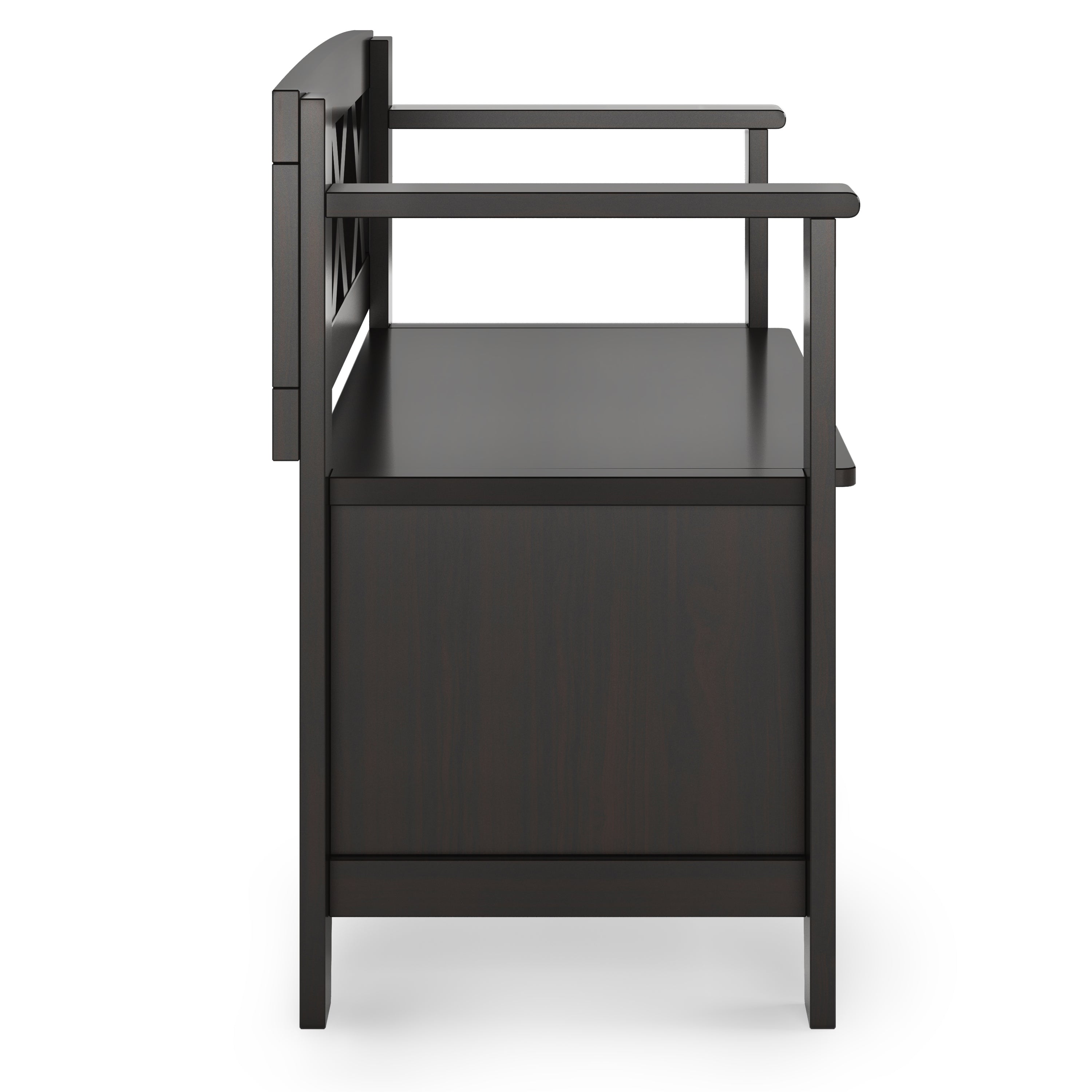 Amherst Solid Wood 36" Wide Transitional Entryway Storage Bench