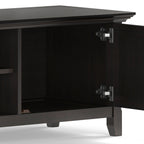 Amherst 72 Inch Wide Solid Wood Low TV Stand in Hickory