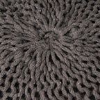 Hazel Knitted Cotton Yarn 20 x 20 Round Pouf