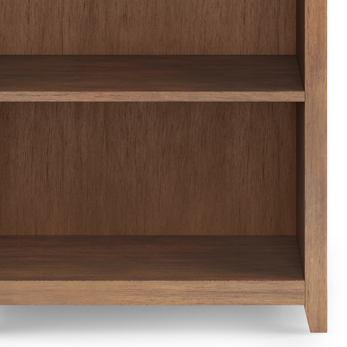 Amherst 30 Inch Solid Wood 5 Shelf Bookcase in Rustic
