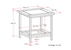 Skyler End Table - Dark