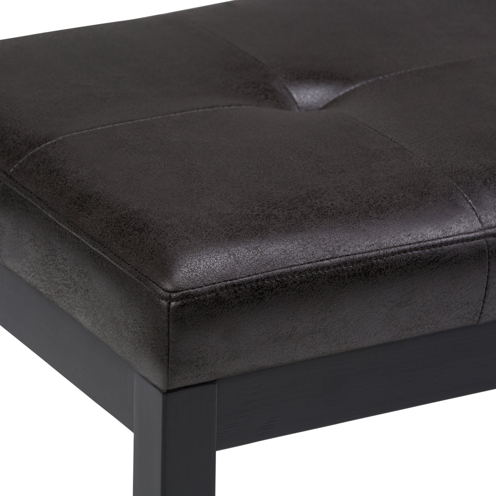Lacey - Tufted Ottoman Bench - Distressed