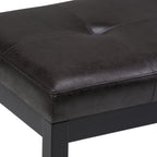 Lacey - Tufted Ottoman Bench - Distressed