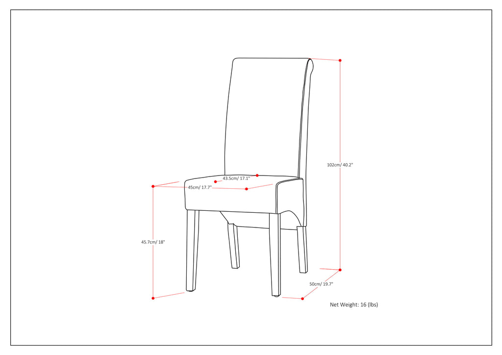 Avalon - Deluxe Parson Dining Chair (Set of 2) - Light