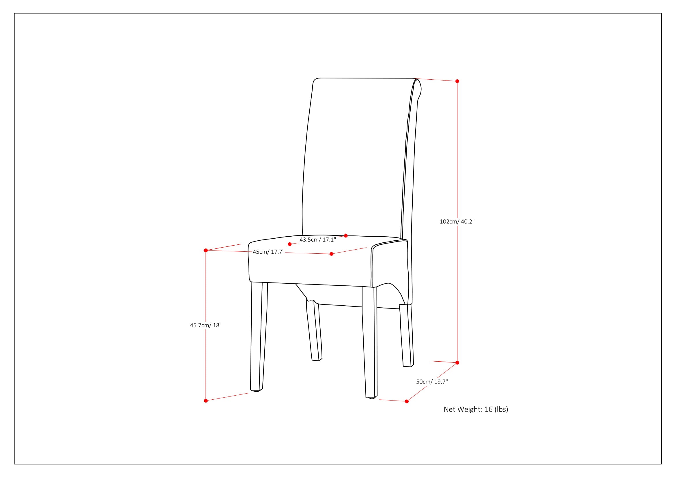 Avalon - Deluxe Parson Dining Chair (Set of 2) - Light