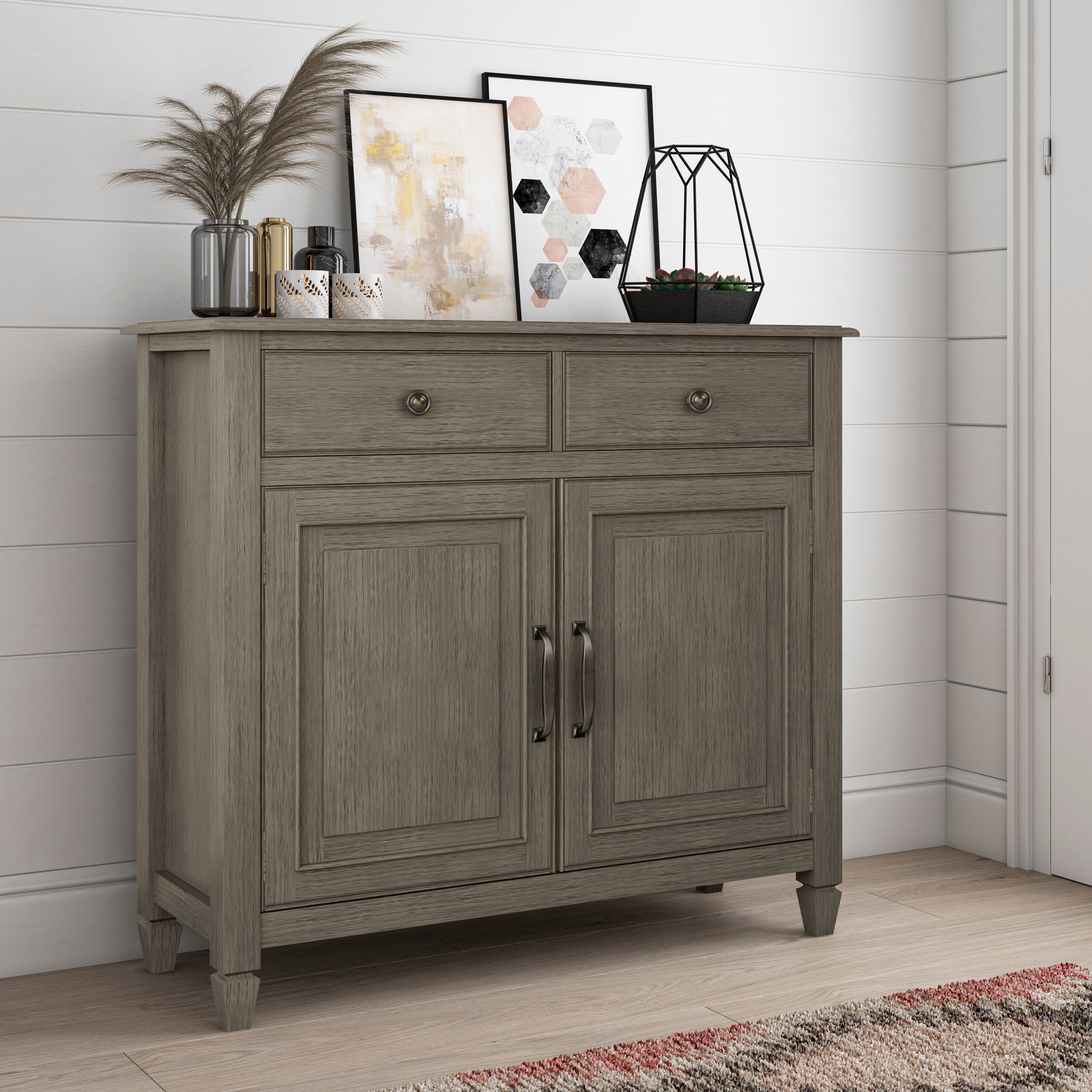 Connaught Solid Wood Entryway Storage Cabinet in Farmhouse