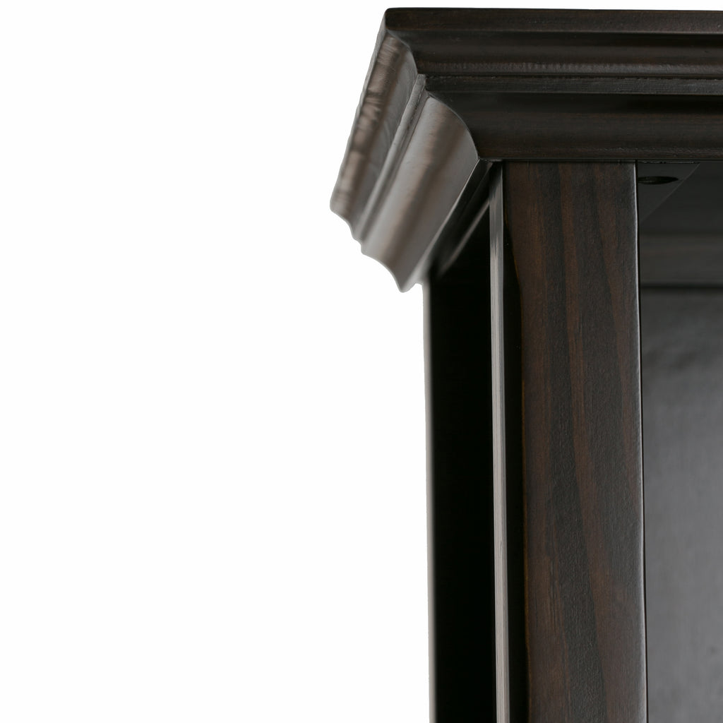Amherst 30 Inch Solid Wood 5 Shelf Bookcase in Hickory