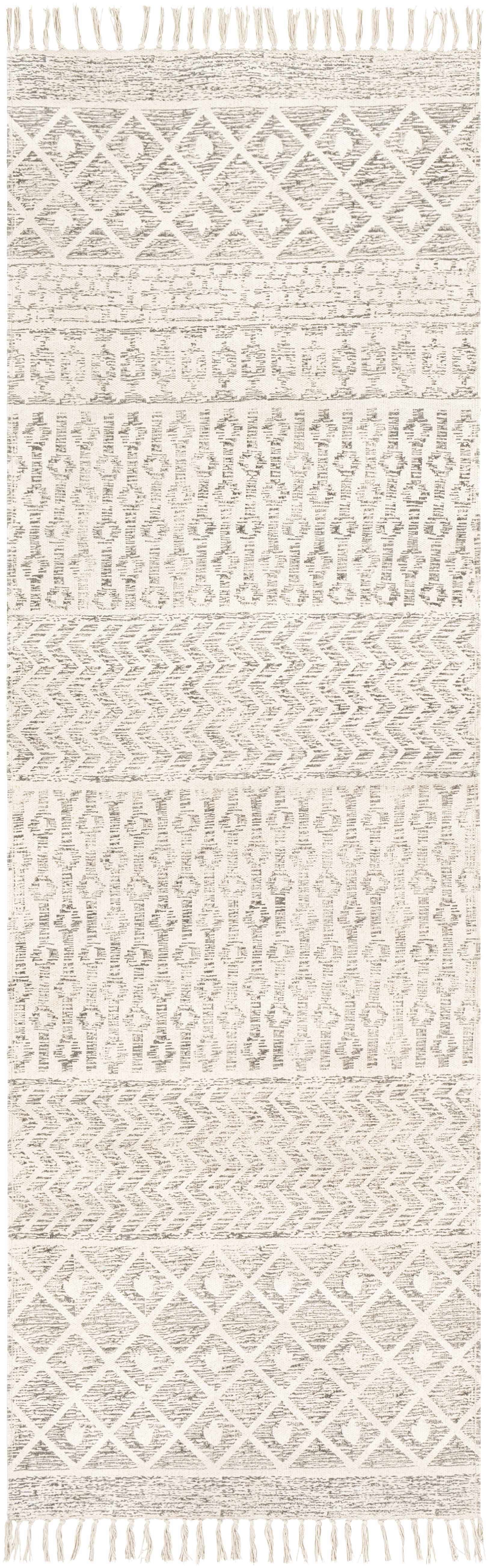 Valyermo Beige Hand Woven Cotton Rug - Clearance
